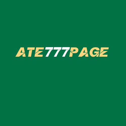 Logo da ATE777PAGE